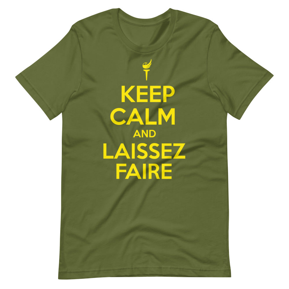 Keep Calm and Laissez Faire Short-Sleeve Unisex T-Shirt