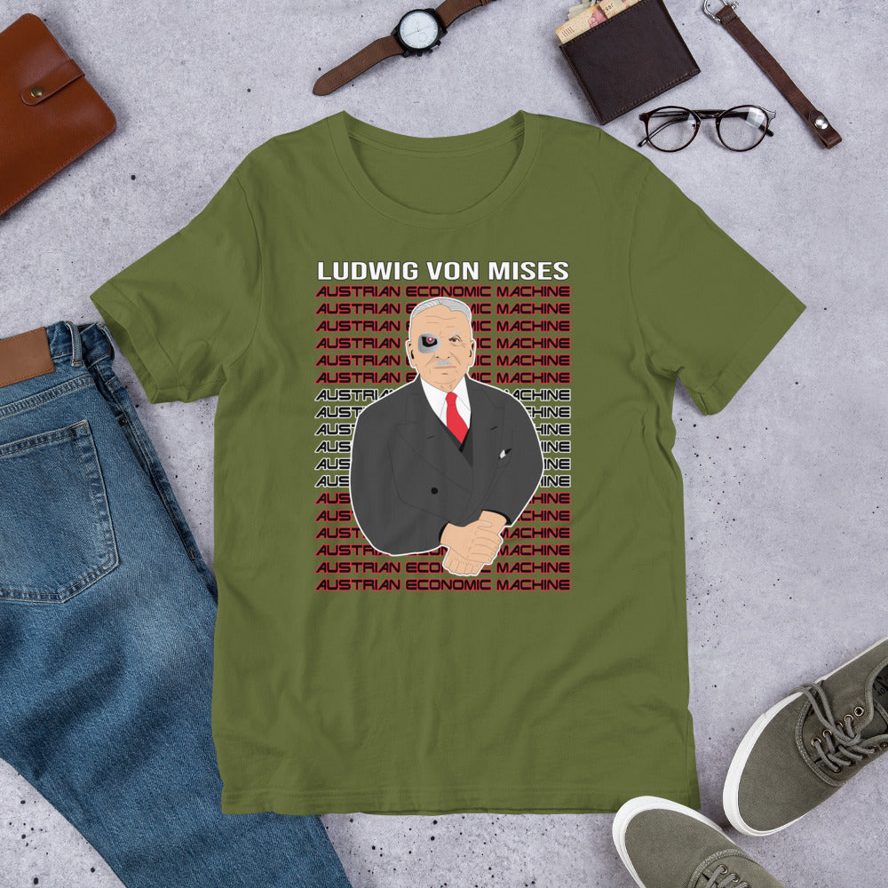 Ludwig von Mises - Austrian Economics Machine Short-Sleeve Unisex T-Shirt