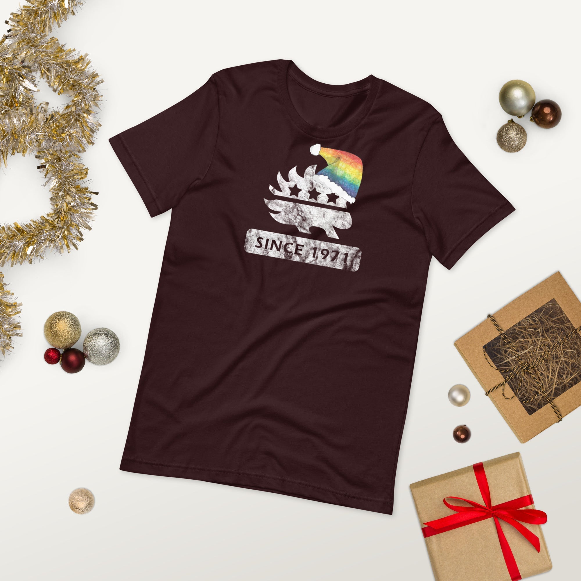 Merry Christmas LGBTQ Porcupine - LGBTQ Liberty Unisex t-shirt