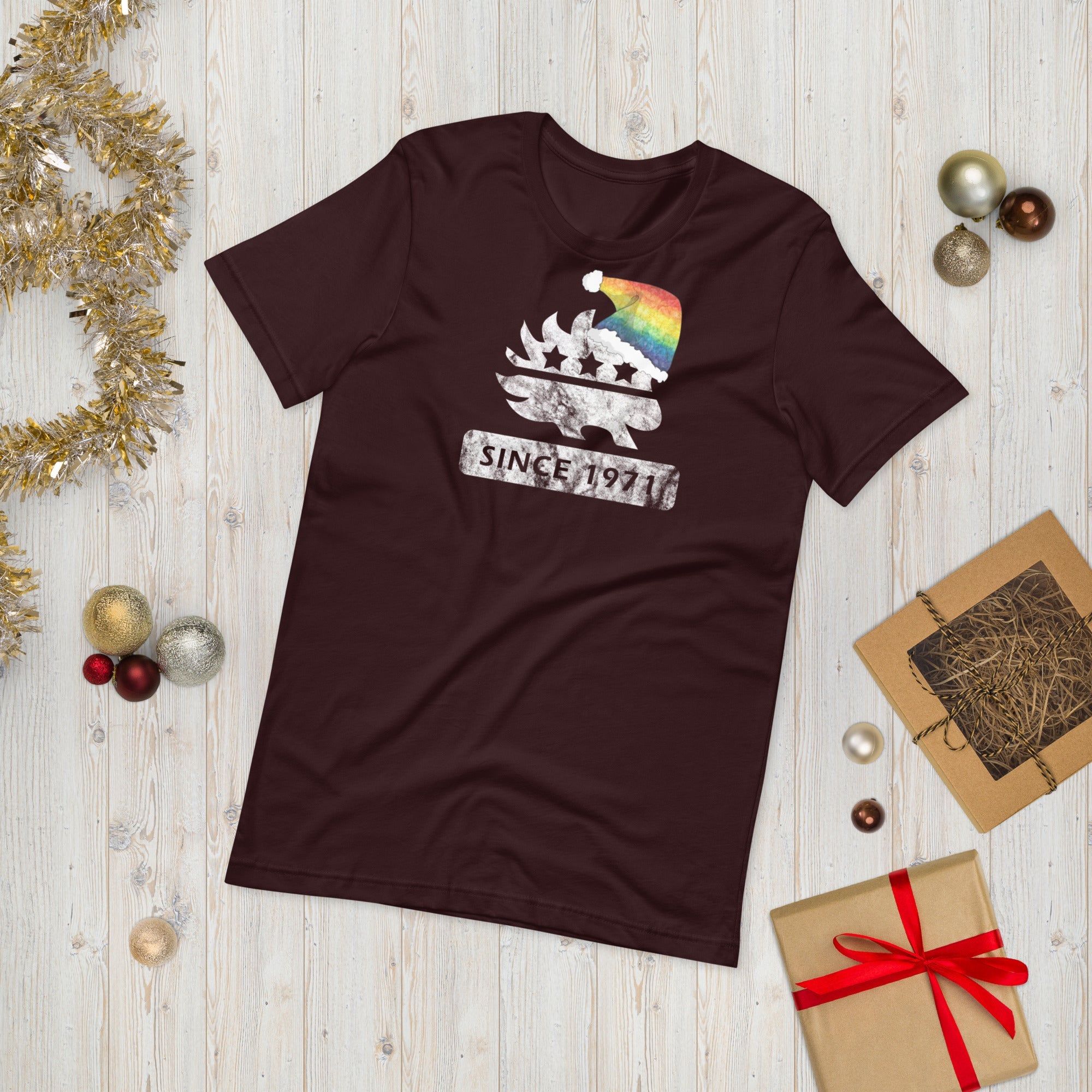 Merry Christmas LGBTQ Porcupine - LGBTQ Liberty Unisex t-shirt