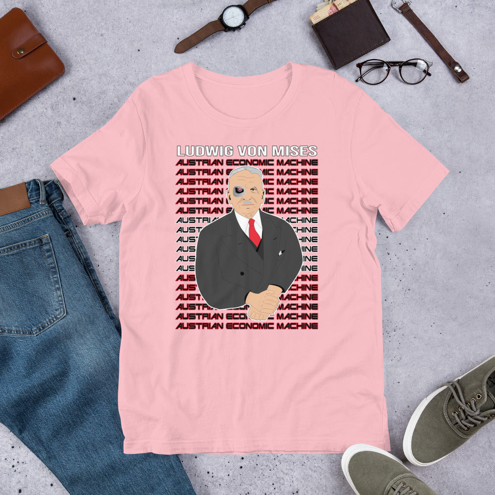 Ludwig von Mises - Austrian Economics Machine Short-Sleeve Unisex T-Shirt