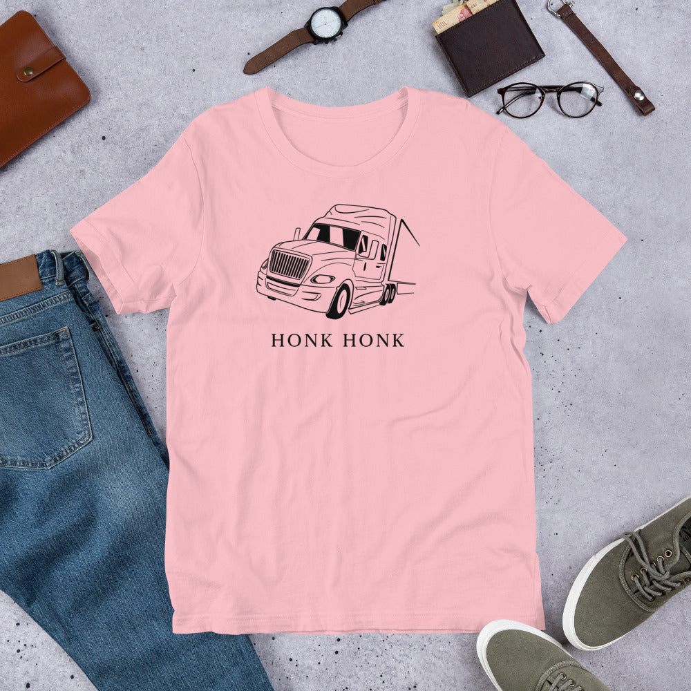 Honk Hunk Trucker Protest (Don't Tread) Short-Sleeve Unisex T-Shirt