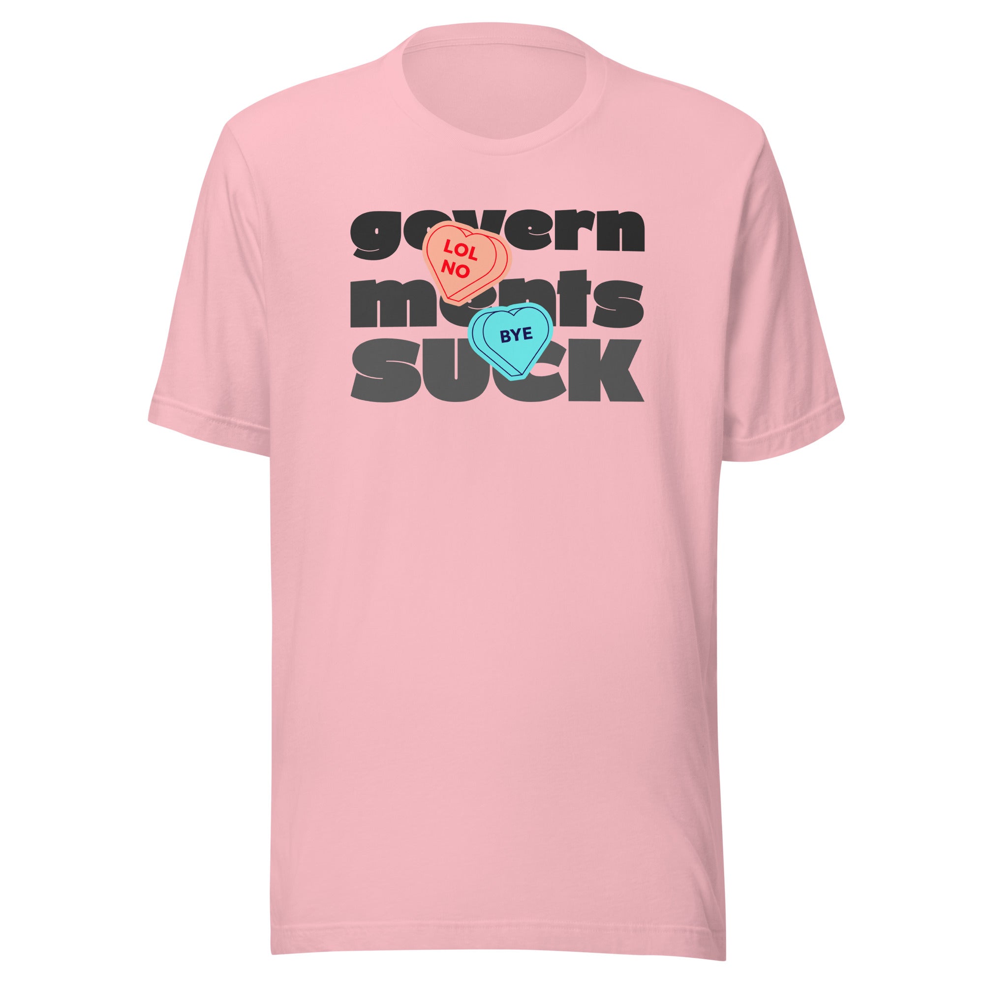 Governments Suck LOL Anti-Valentine's Day t-shirt