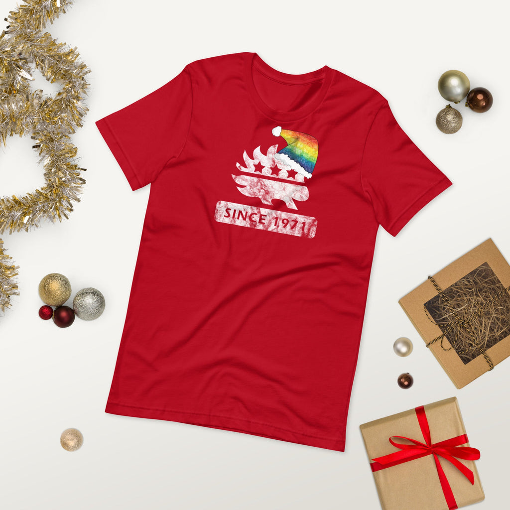 Merry Christmas LGBTQ Porcupine - LGBTQ Liberty Unisex t-shirt