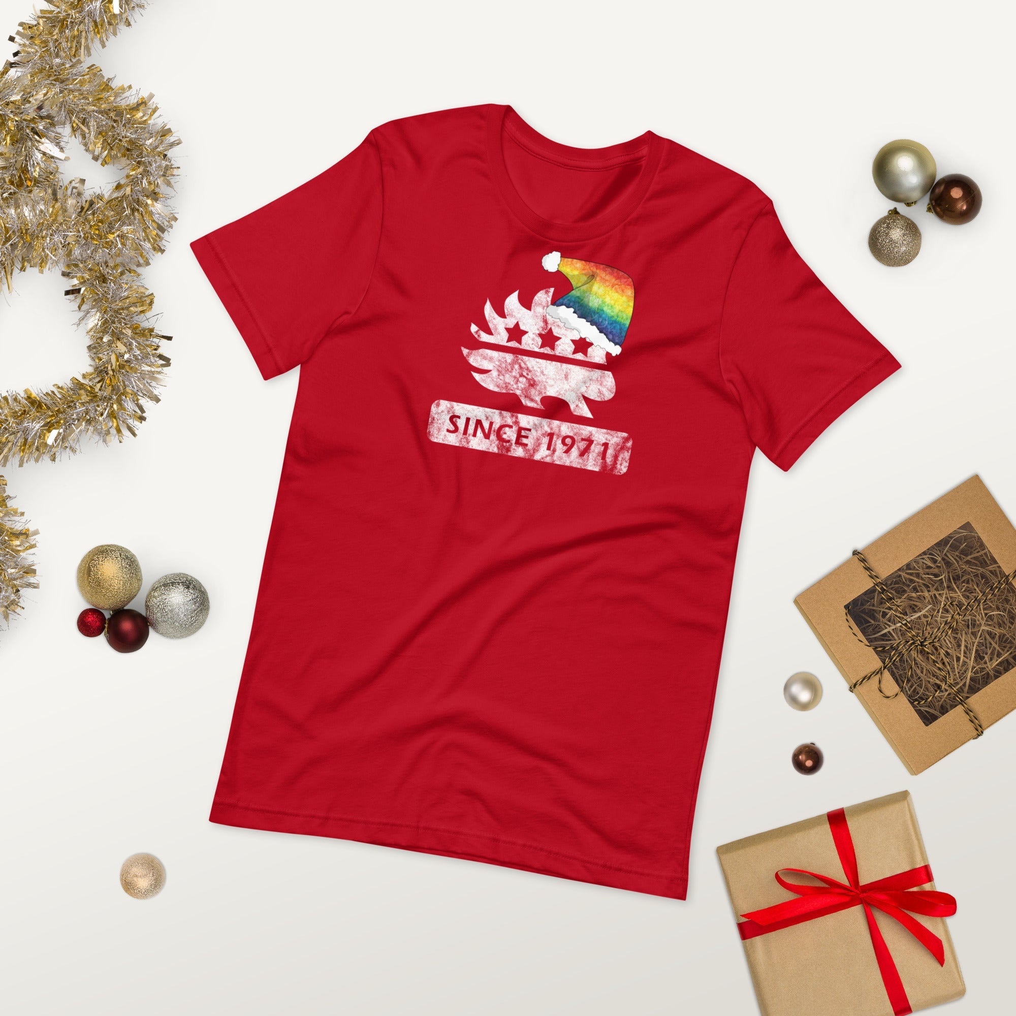 Merry Christmas LGBTQ Porcupine - LGBTQ Liberty Unisex t-shirt