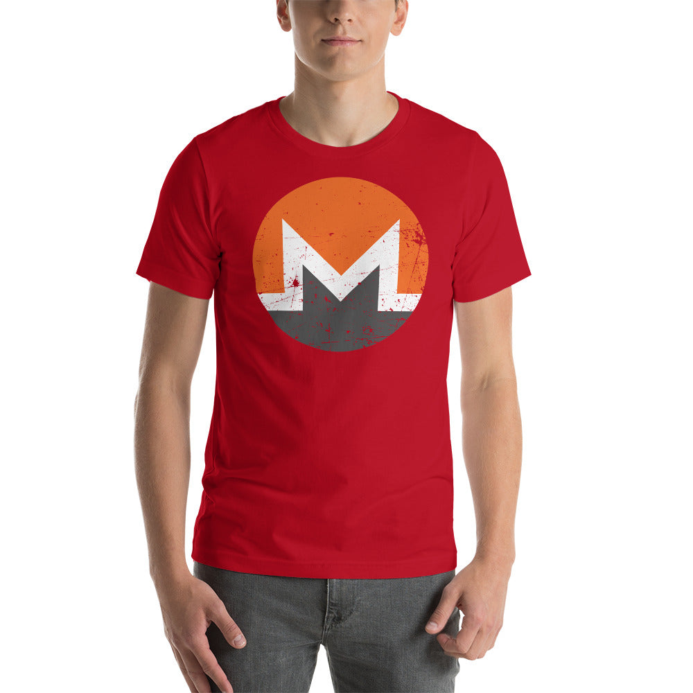 Monero Logo Vintage Short-Sleeve Unisex T-Shirt