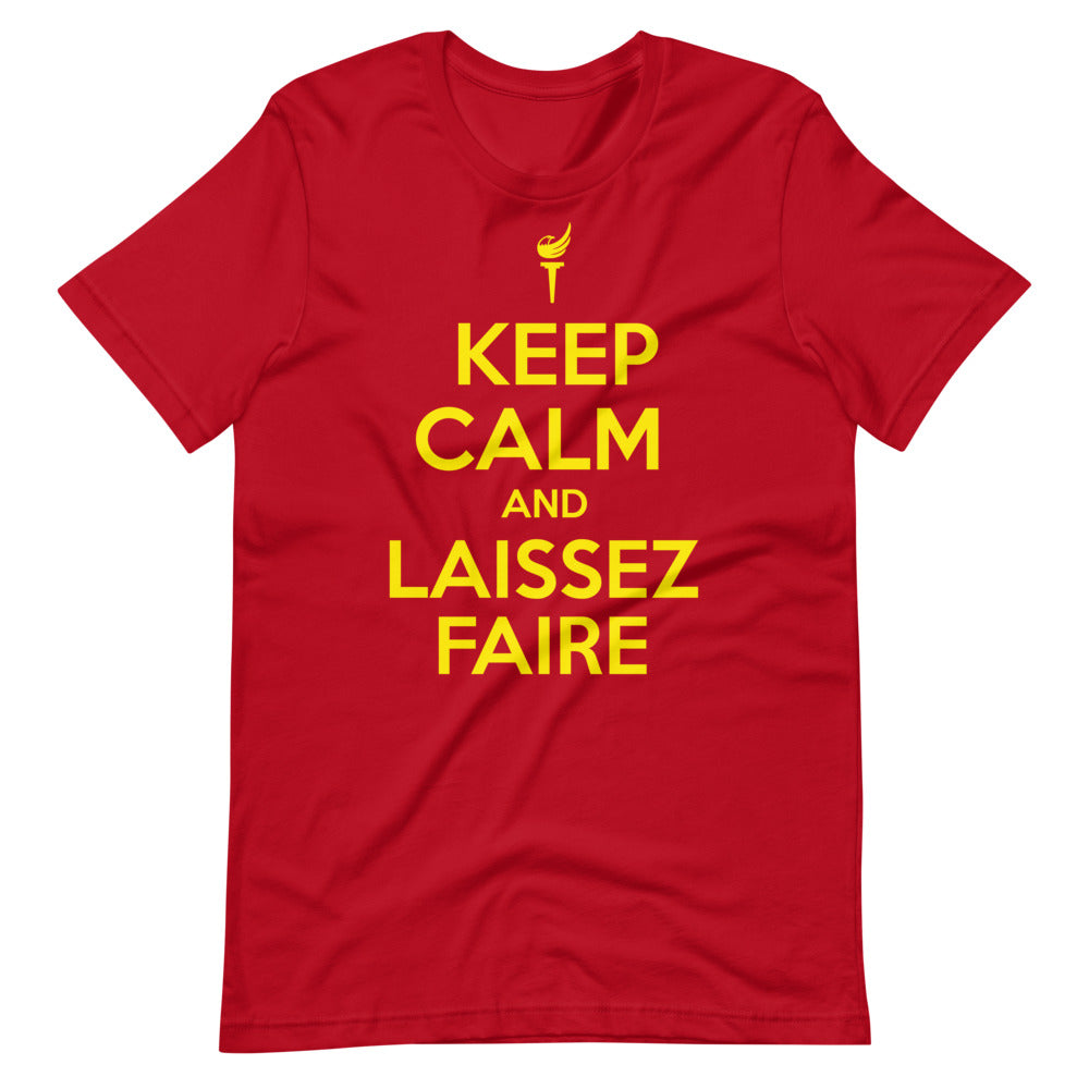 Keep Calm and Laissez Faire Short-Sleeve Unisex T-Shirt