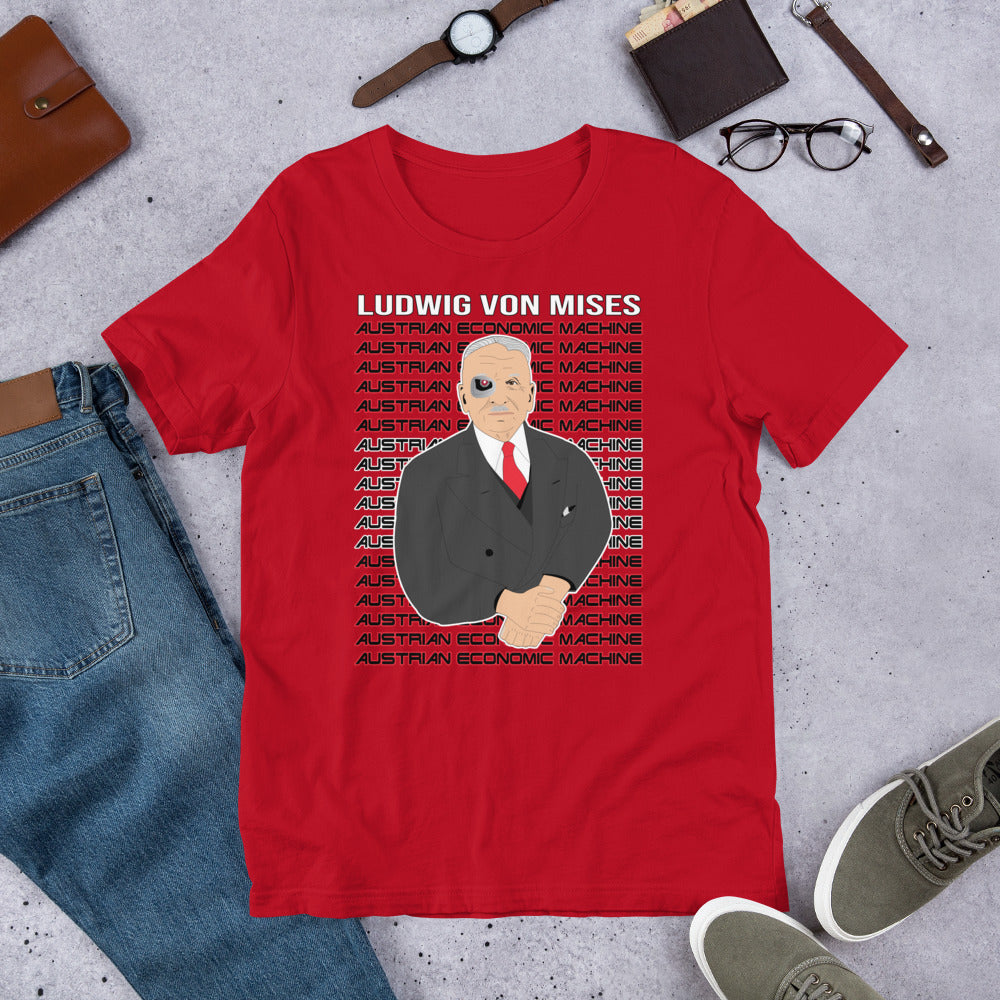 Ludwig von Mises - Austrian Economics Machine Short-Sleeve Unisex T-Shirt