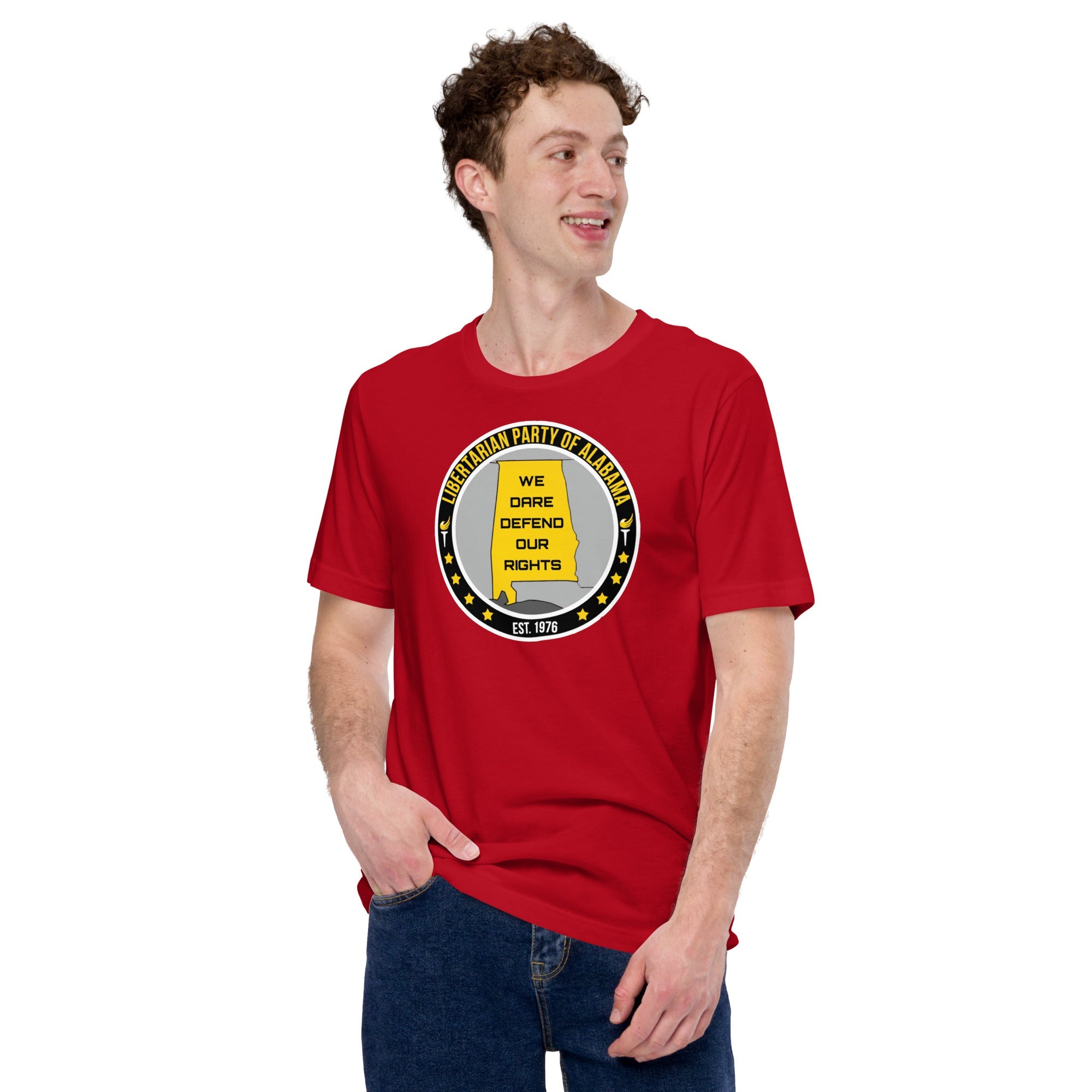 Libertarian Party Alabama - We Dare Defend our Rights Unisex t-shirt