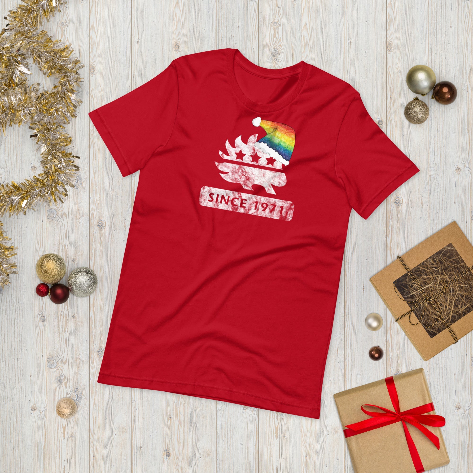 Merry Christmas LGBTQ Porcupine - LGBTQ Liberty Unisex t-shirt