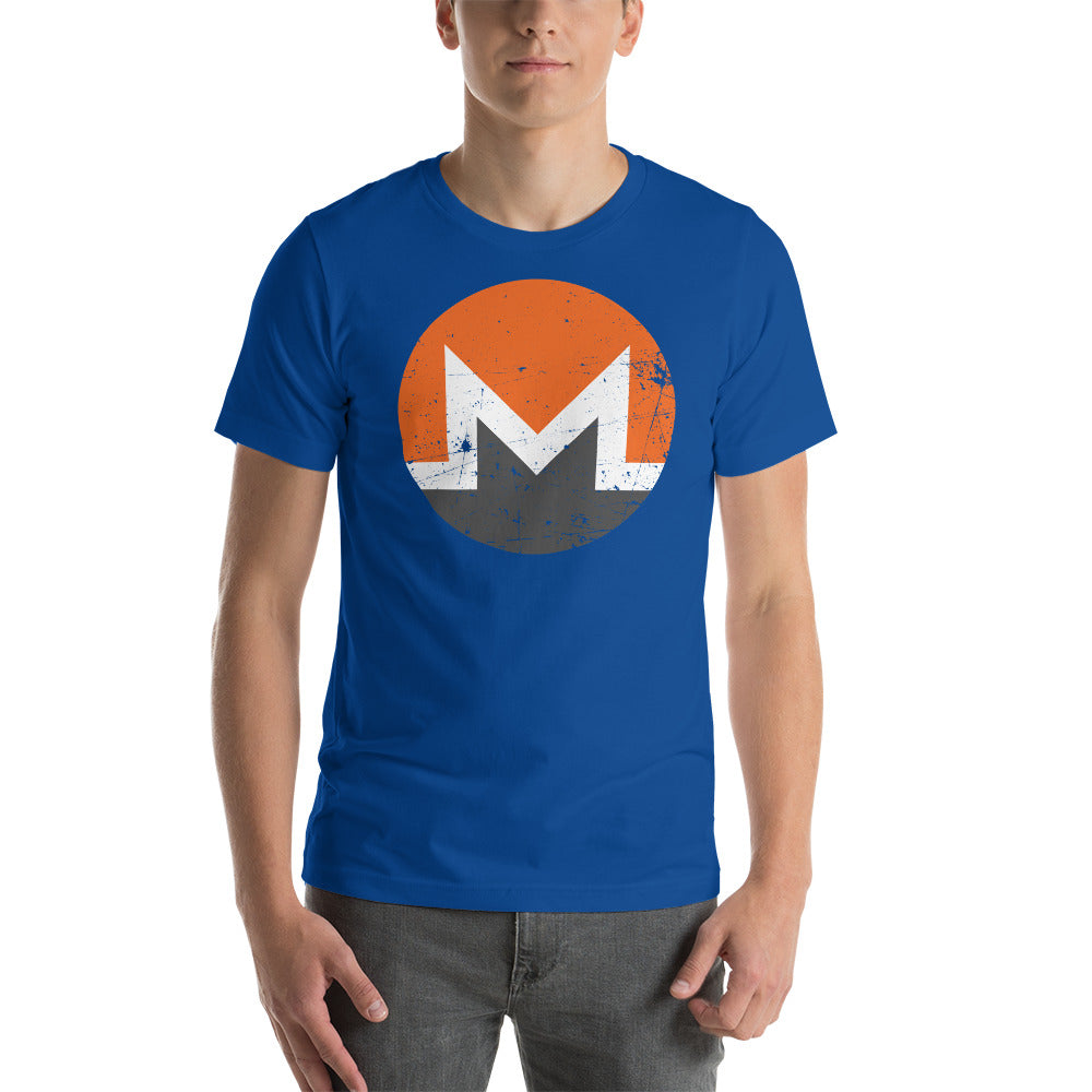 Monero Logo Vintage Short-Sleeve Unisex T-Shirt