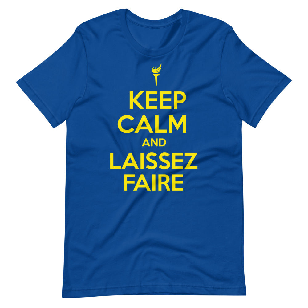 Keep Calm and Laissez Faire Short-Sleeve Unisex T-Shirt