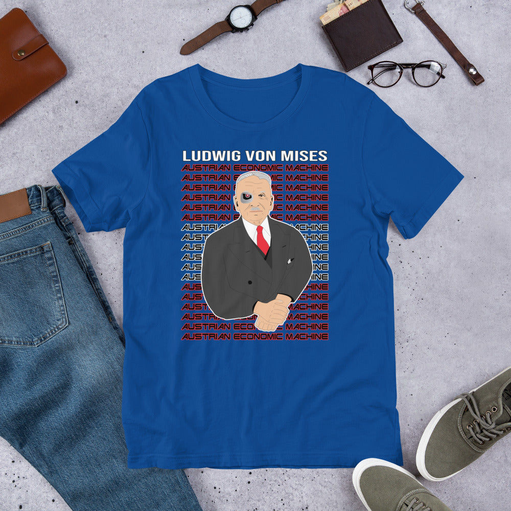 Ludwig von Mises - Austrian Economics Machine Short-Sleeve Unisex T-Shirt