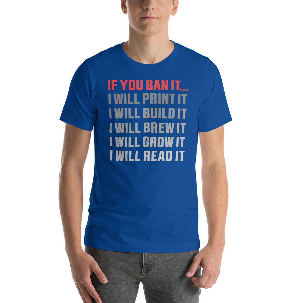 If you Ban it (LPTN Logo) Short-sleeve unisex t-shirt