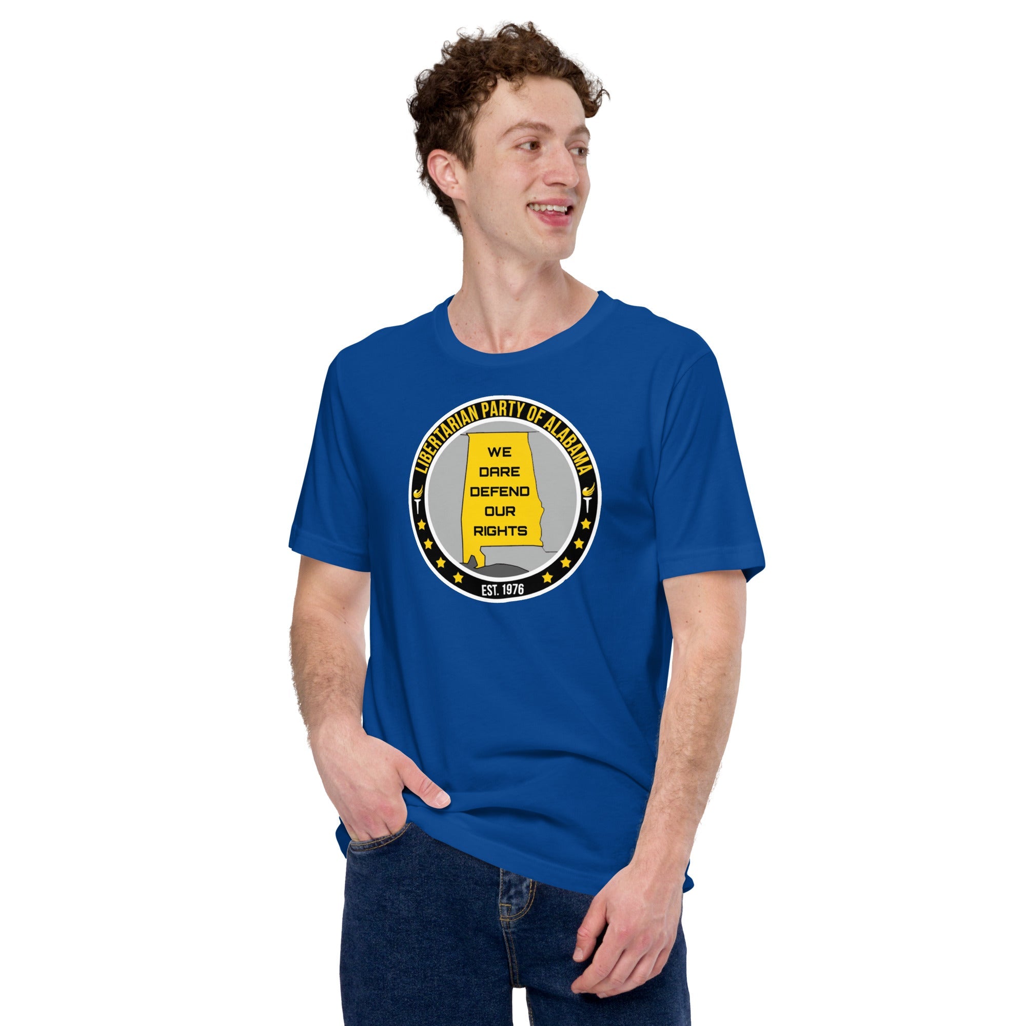 Libertarian Party Alabama - We Dare Defend our Rights Unisex t-shirt
