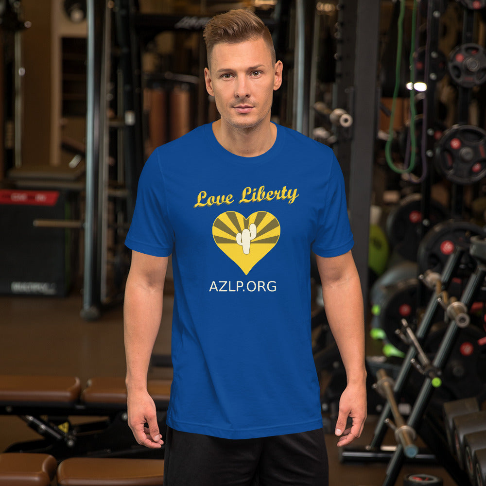 Love Liberty Arizona Libertarian Party Unisex t-shirt
