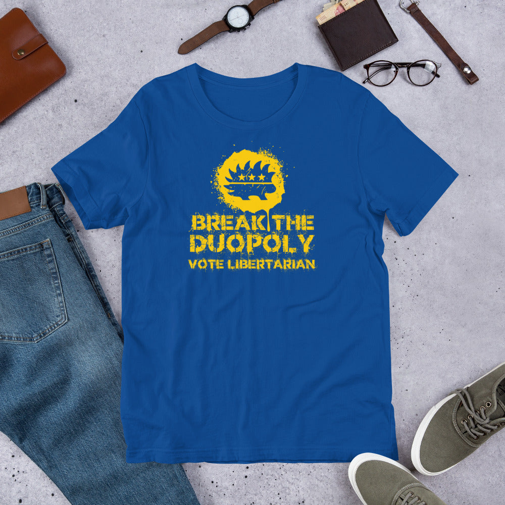 Break the Duopoly Unisex t-shirt