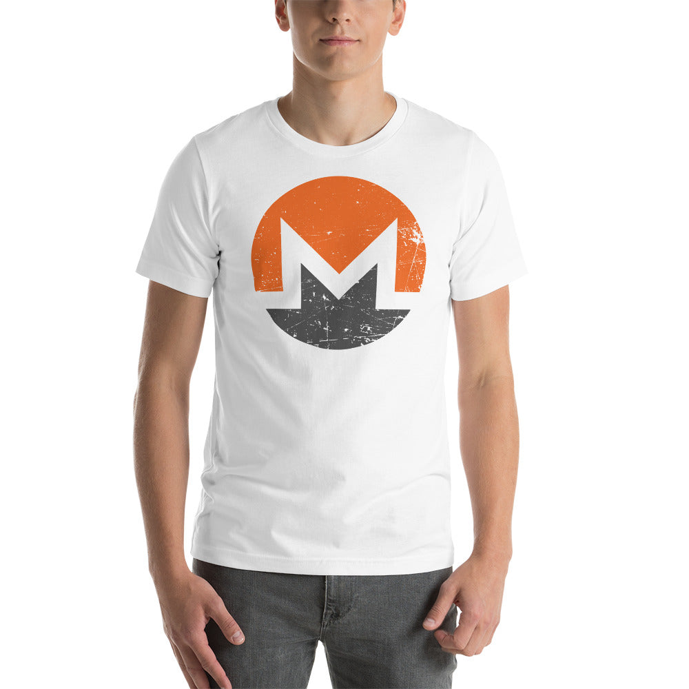 Monero Logo Vintage Short-Sleeve Unisex T-Shirt