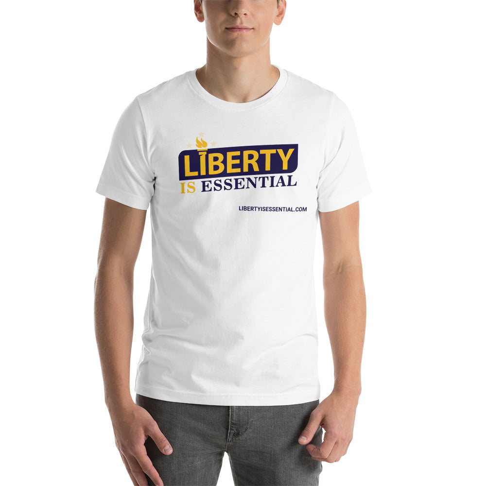 Liberty is Essential (logo) Short-Sleeve Unisex T-Shirt