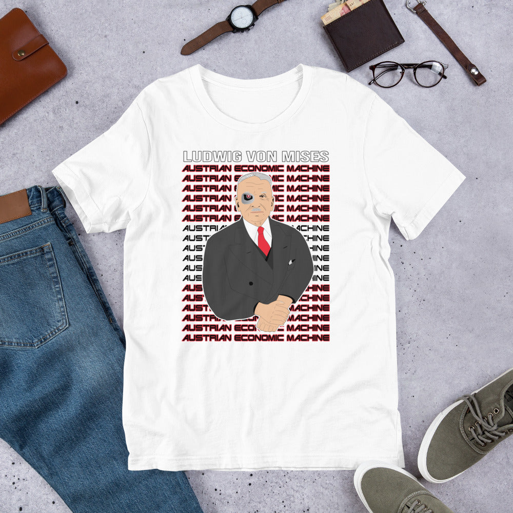 Ludwig von Mises - Austrian Economics Machine Short-Sleeve Unisex T-Shirt