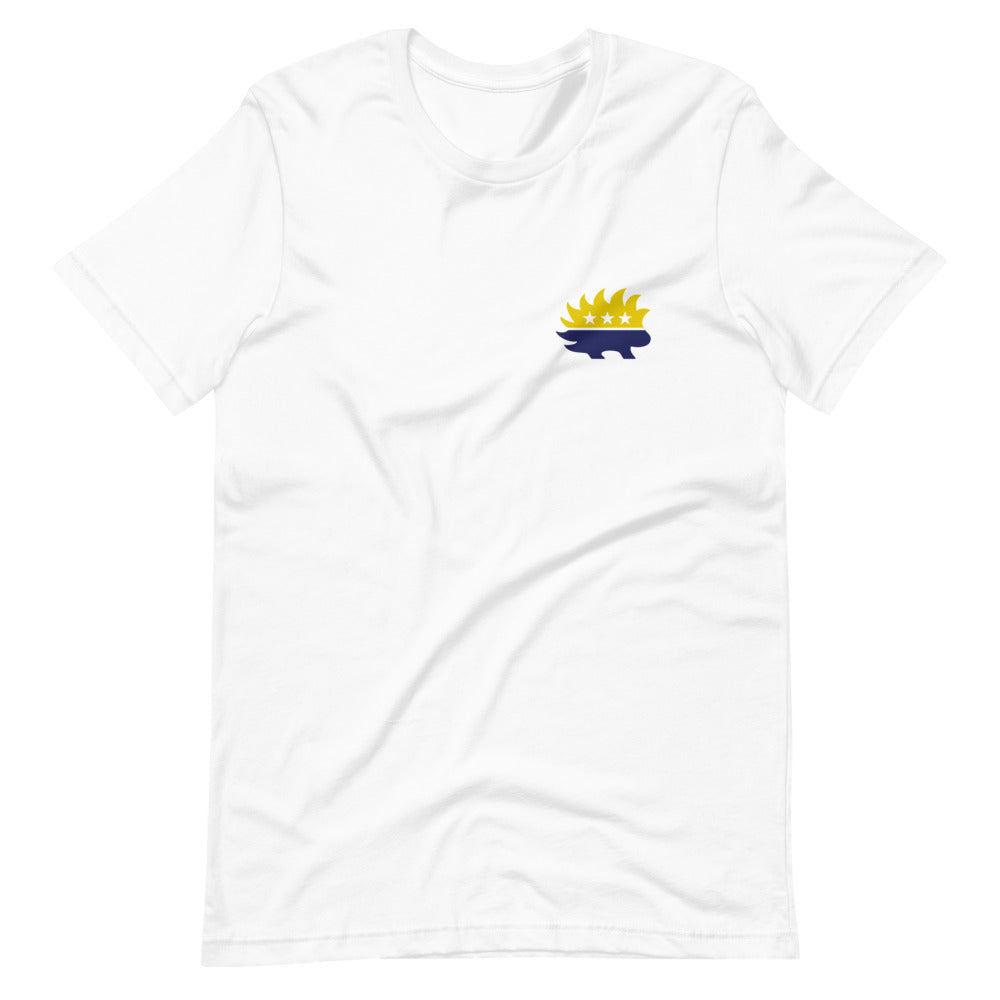 End the Monopoly - Go Gold (With Porcupine) Short-Sleeve Unisex T-Shirt