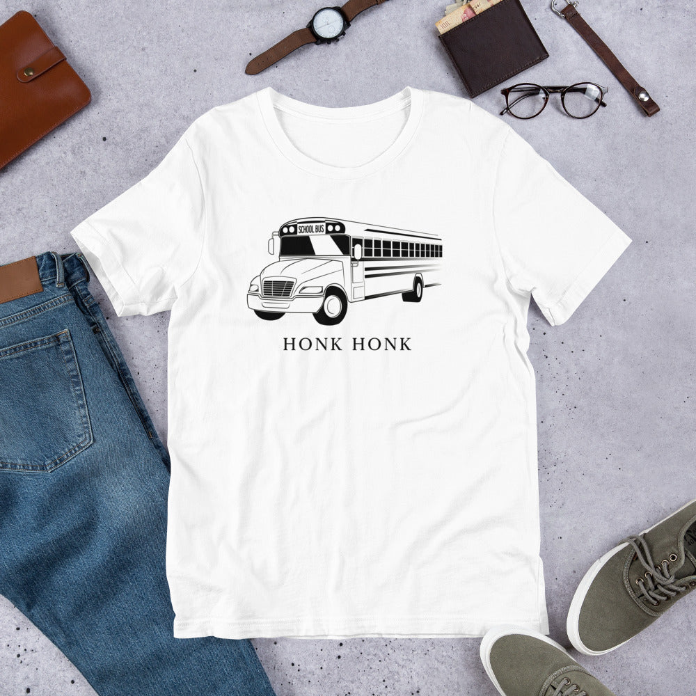 Honk Hunk Bus Driver Protest (Don't Tread) Short-Sleeve Unisex T-Shirt