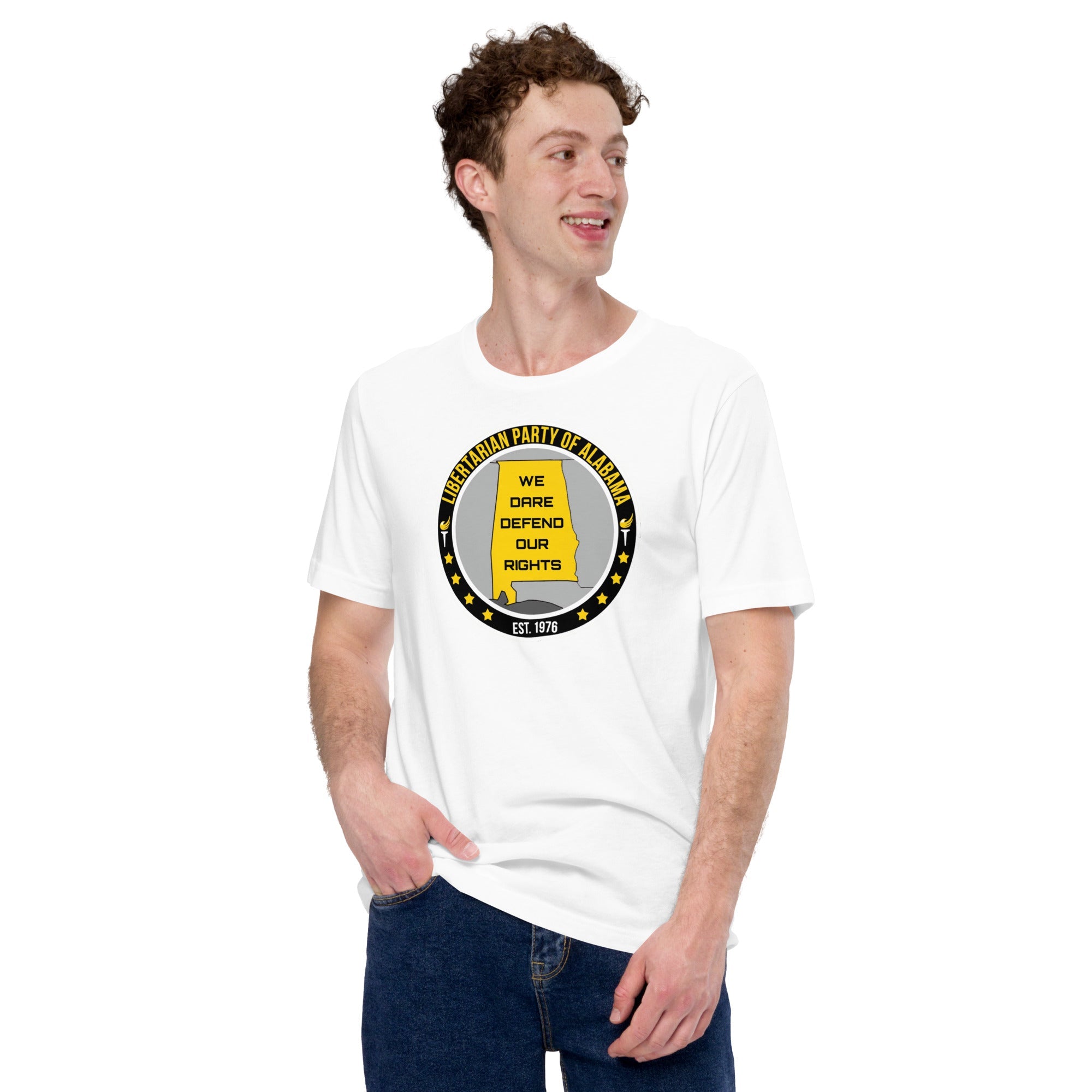 Libertarian Party Alabama - We Dare Defend our Rights Unisex t-shirt