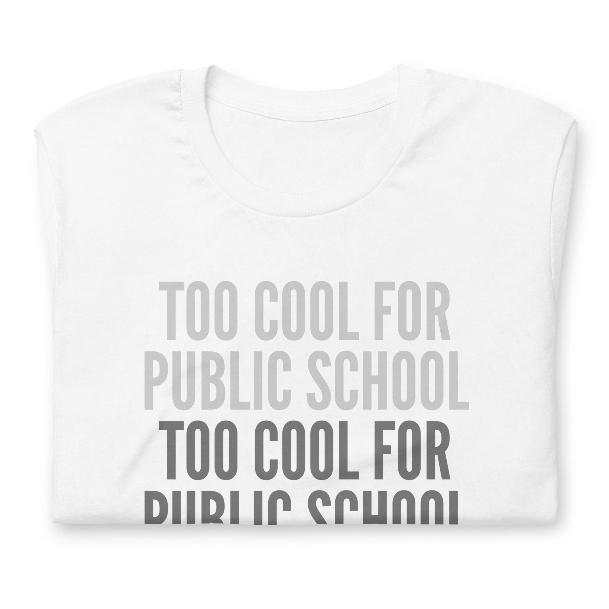 Too Cool For Public School Unisex t-shirt