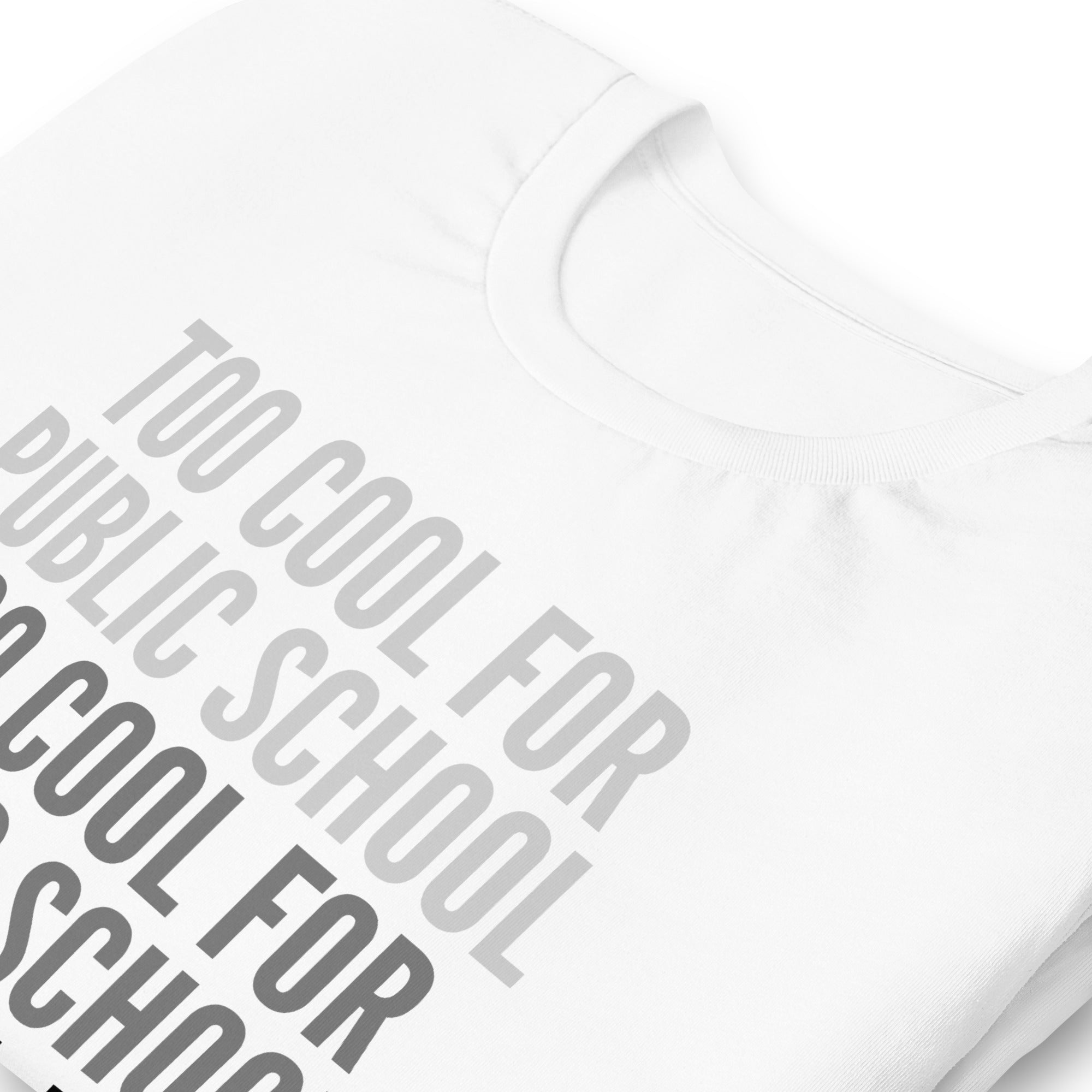 Too Cool For Public School Unisex t-shirt