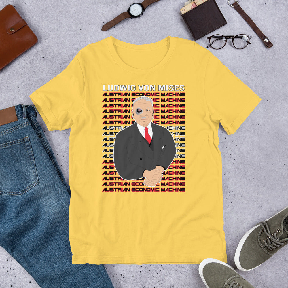Ludwig von Mises - Austrian Economics Machine Short-Sleeve Unisex T-Shirt