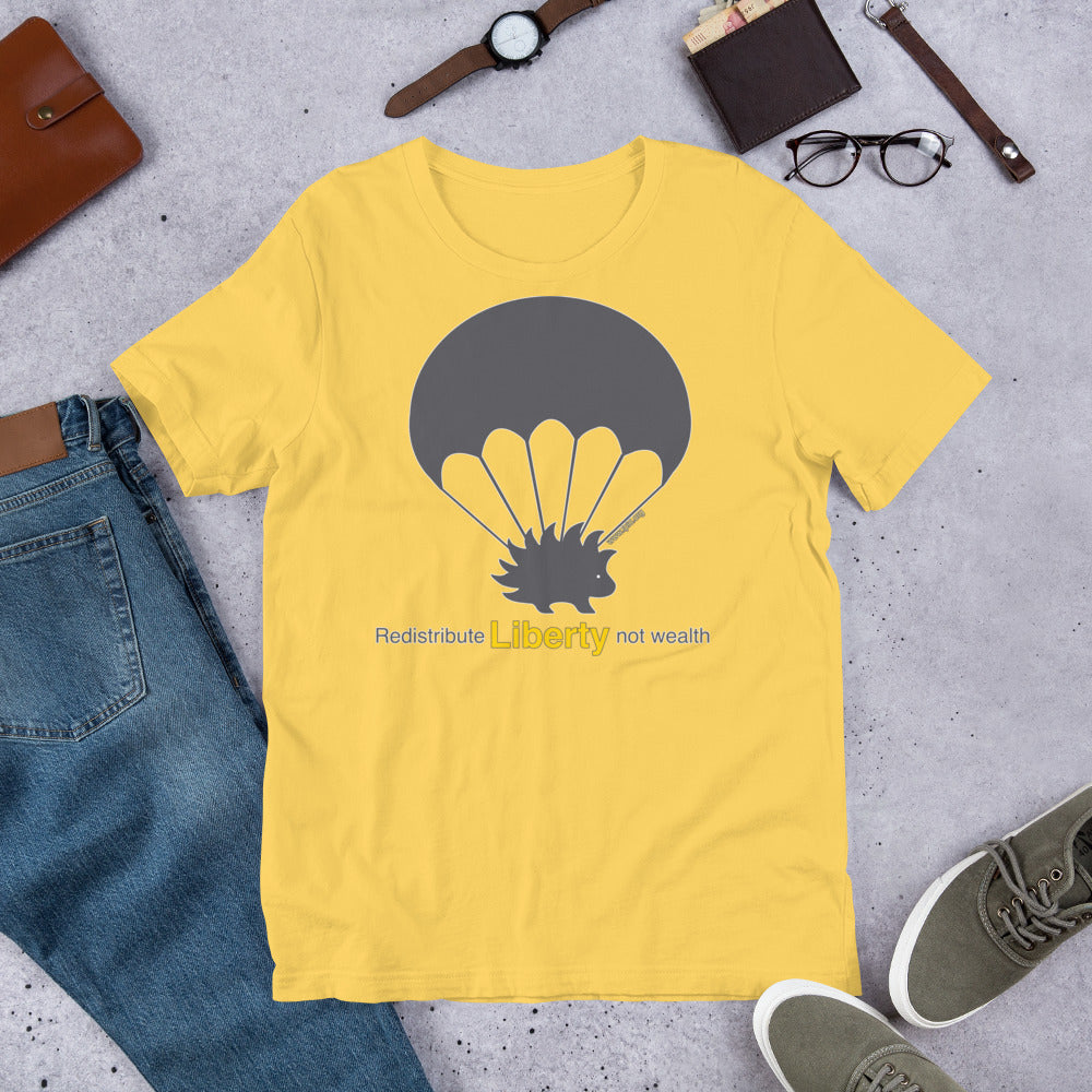 Redistribute Liberty Not Wealth Short-Sleeve Unisex T-Shirt