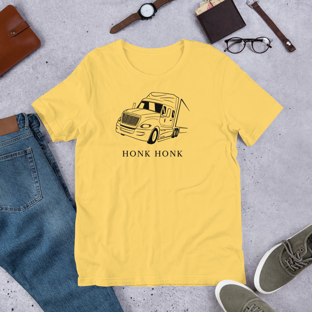 Honk Hunk Trucker Protest (Don't Tread) Short-Sleeve Unisex T-Shirt