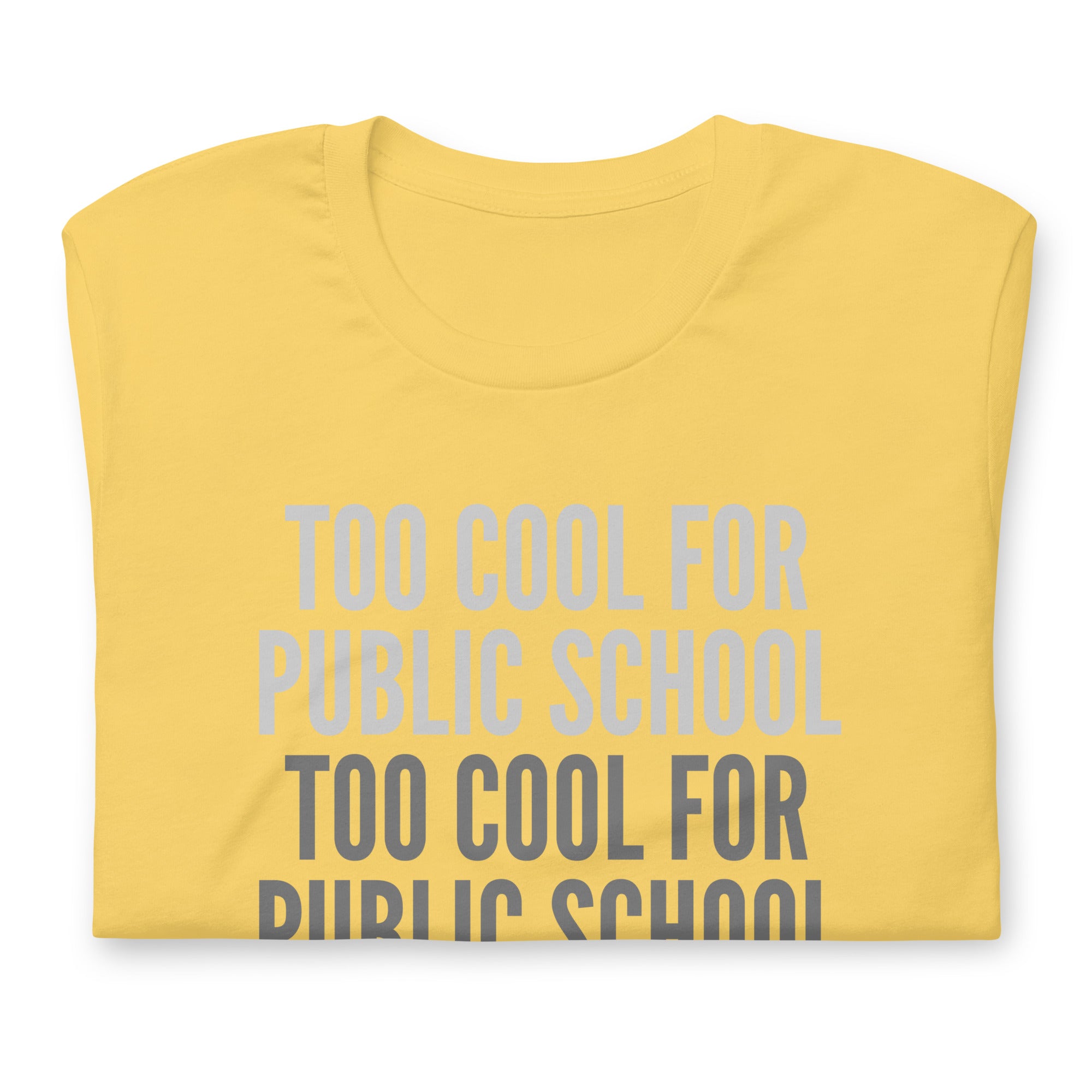 Too Cool For Public School Unisex t-shirt