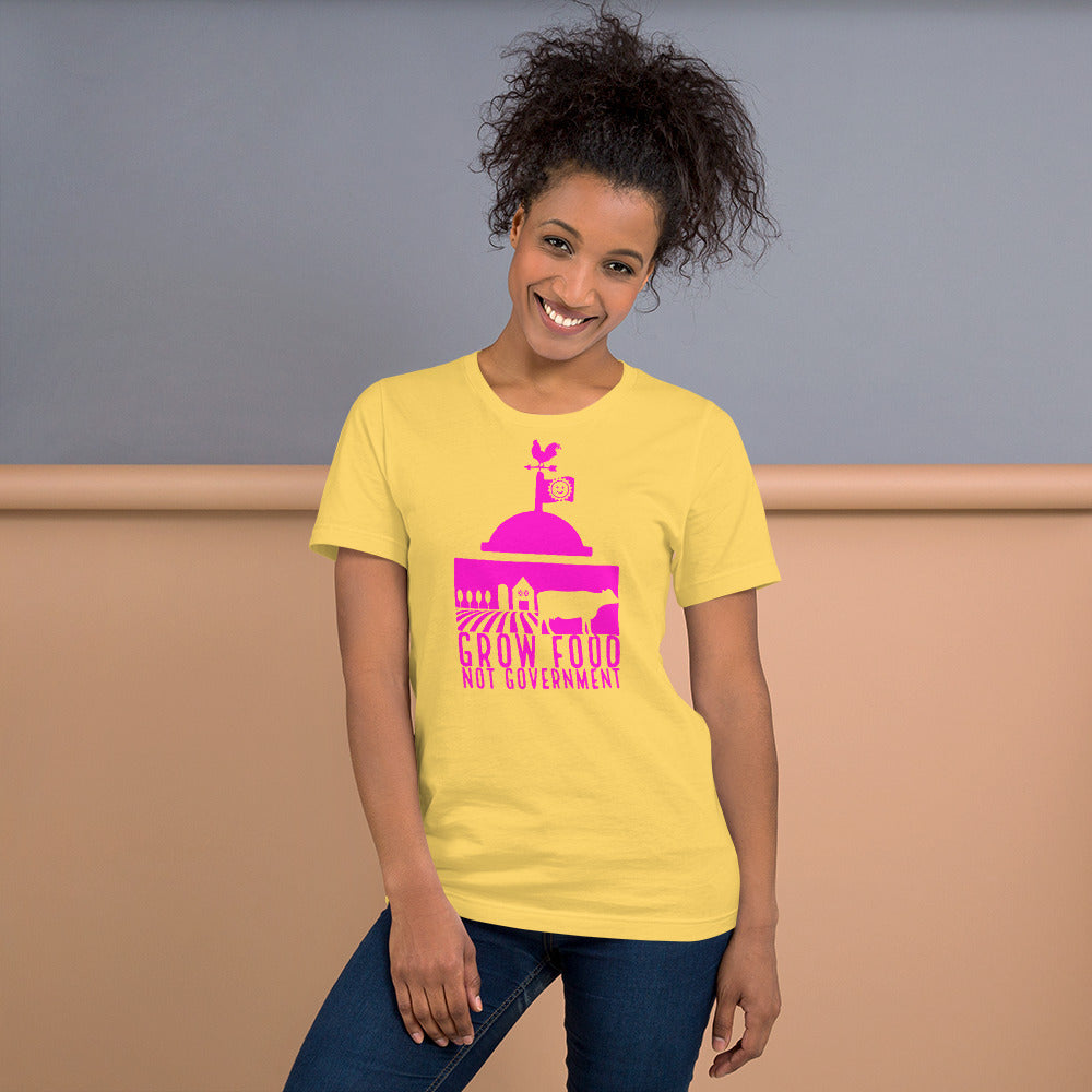 Grow Food Not Government Short-Sleeve Unisex T-Shirt