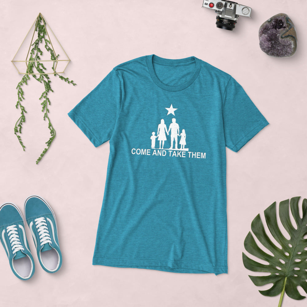 Come and Take them Anti-War TriBlend Short sleeve t-shirt