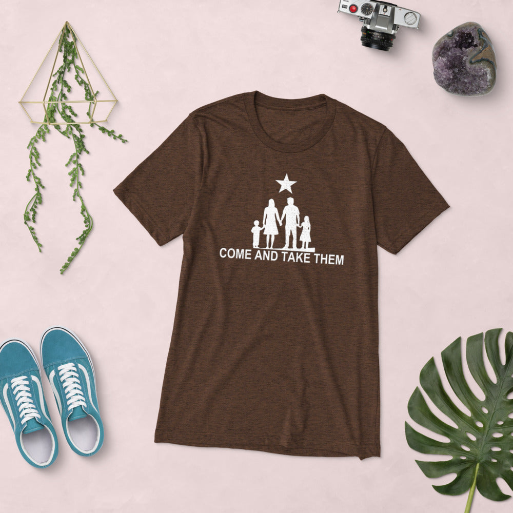 Come and Take them Anti-War TriBlend Short sleeve t-shirt