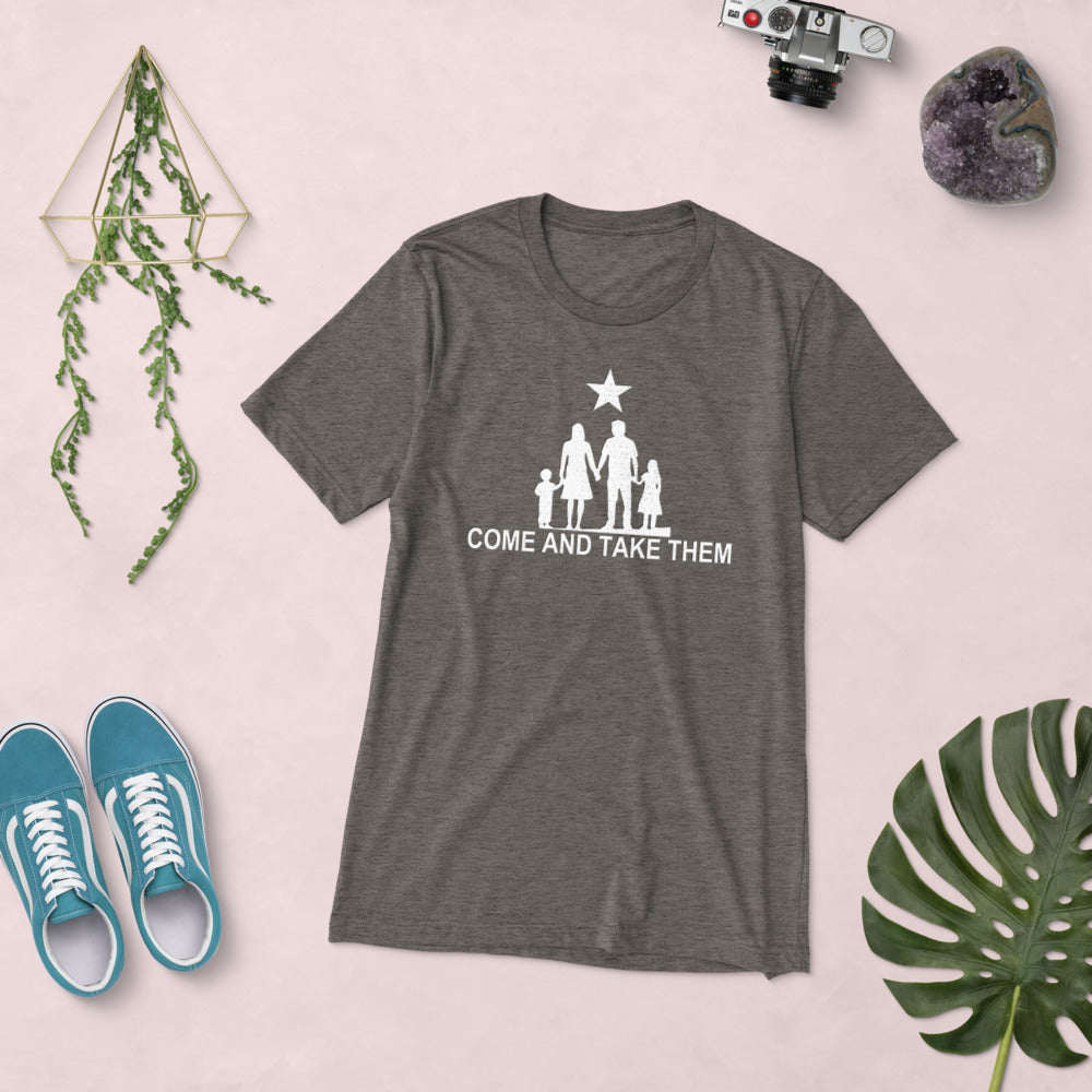 Come and Take them Anti-War TriBlend Short sleeve t-shirt