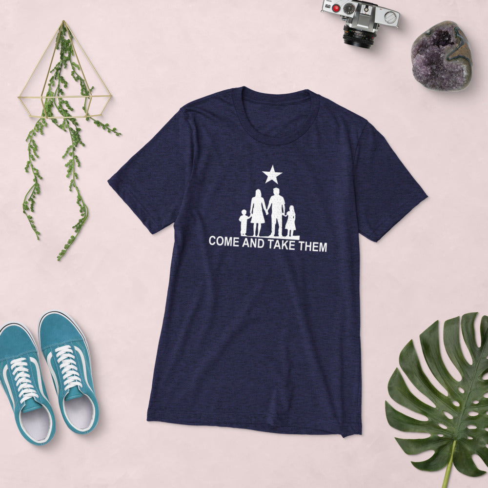 Come and Take them Anti-War TriBlend Short sleeve t-shirt
