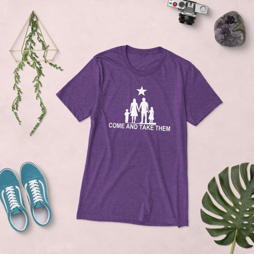 Come and Take them Anti-War TriBlend Short sleeve t-shirt