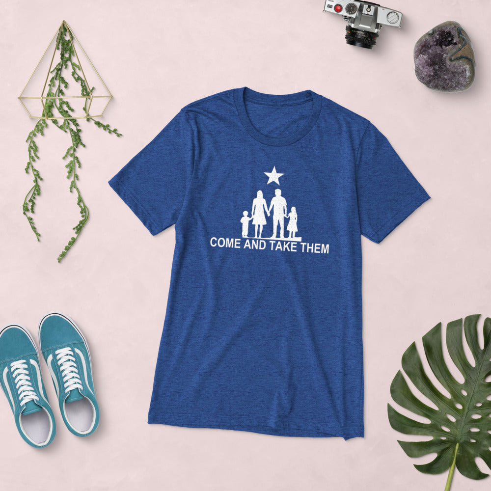 Come and Take them Anti-War TriBlend Short sleeve t-shirt
