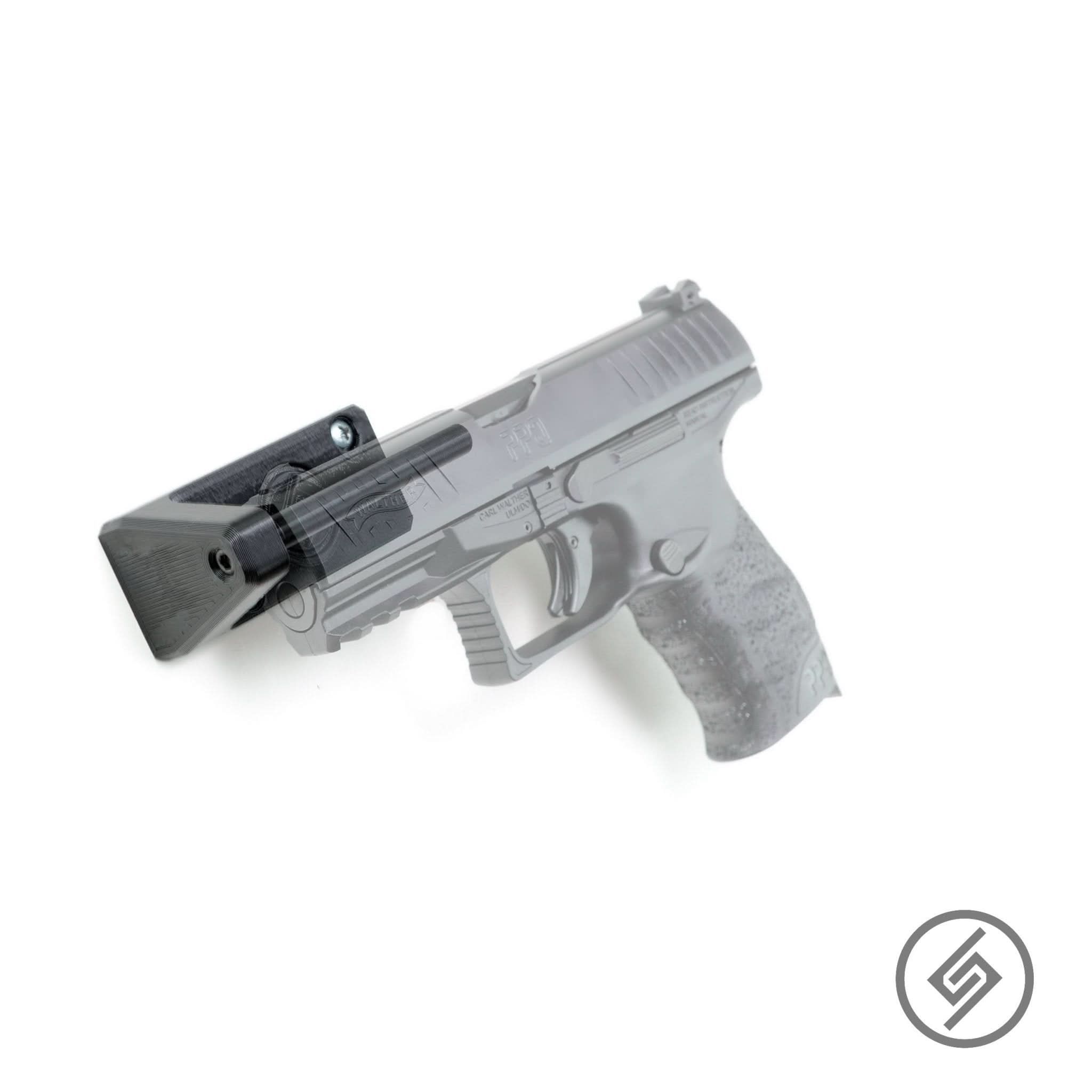 Universal Pistol & Suppressor Wall Storage Hook