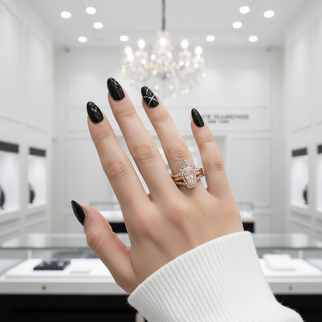 Until Death Rings- Limited Coffin Shape Diamond Option Wedding Rings