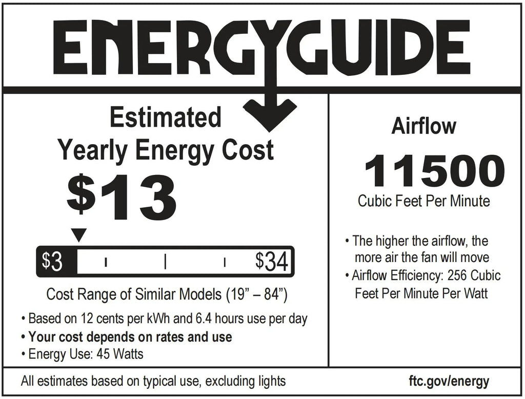 Silent Storm Extra Large Ceiling Fan with Remote Control