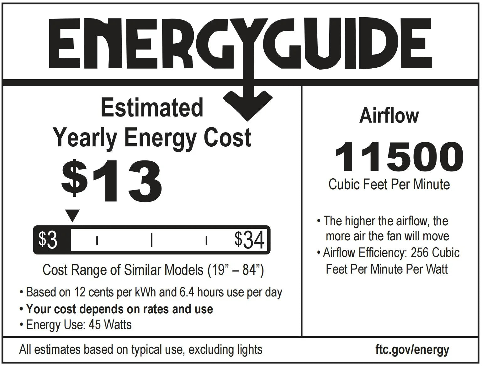 Silent Storm Extra Large Ceiling Fan with Remote Control