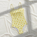 Floral One Piece Swimsuit – Vintage Crossback Bodysuitsw