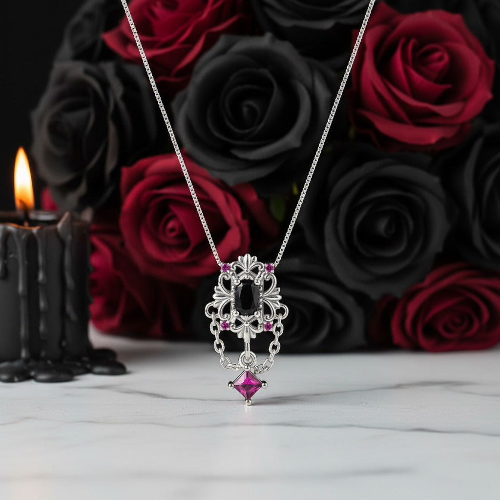Vintage Fleur-de-lis Gothic Option Necklace