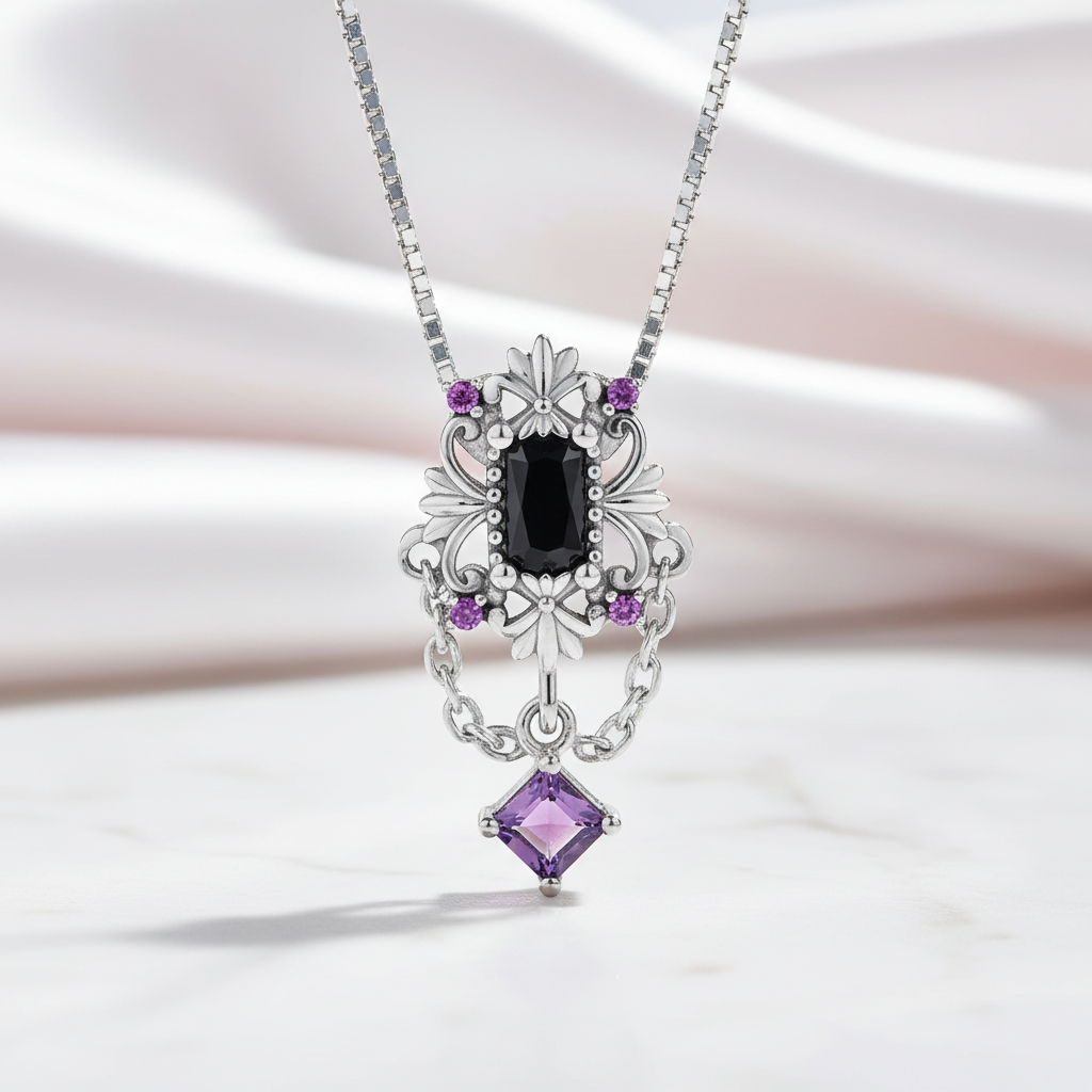 Vintage Fleur-de-lis Gothic Option Necklace