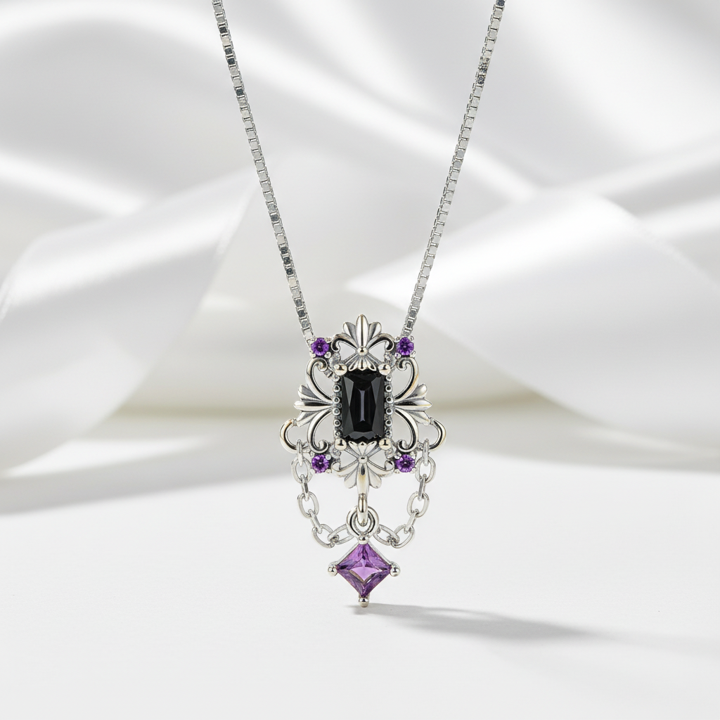 Vintage Fleur-de-lis Gothic Option Necklace