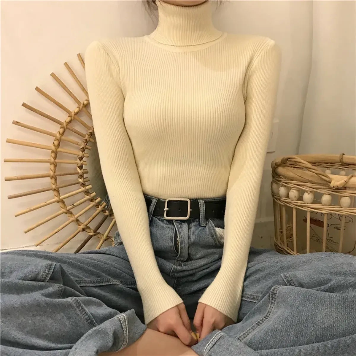 Vintage Harajuku Turtleneck Sweater