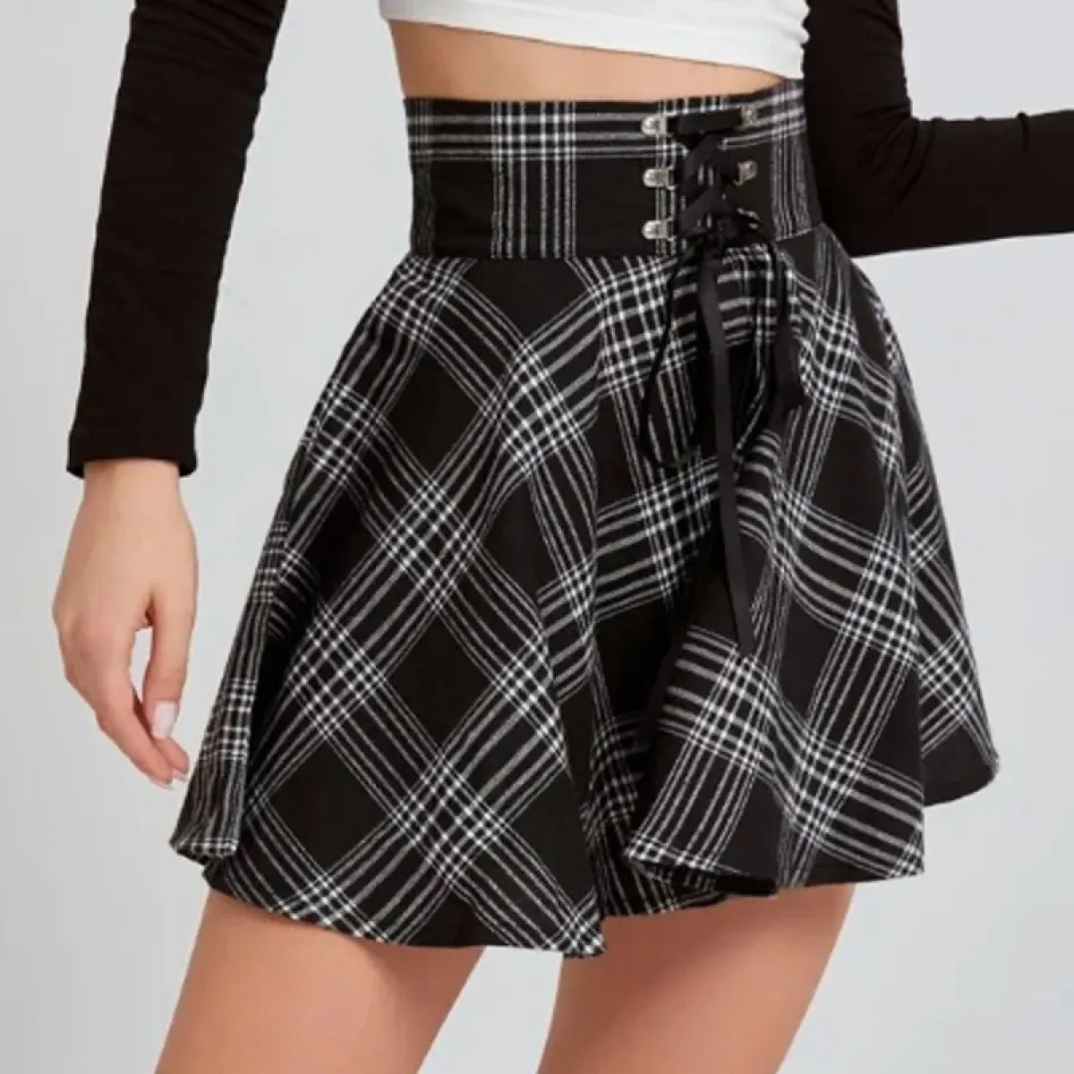 Vintage Plaid Mini Skirt